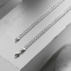 Цепь из серебра 925, плетение «Бисмарк двойной»